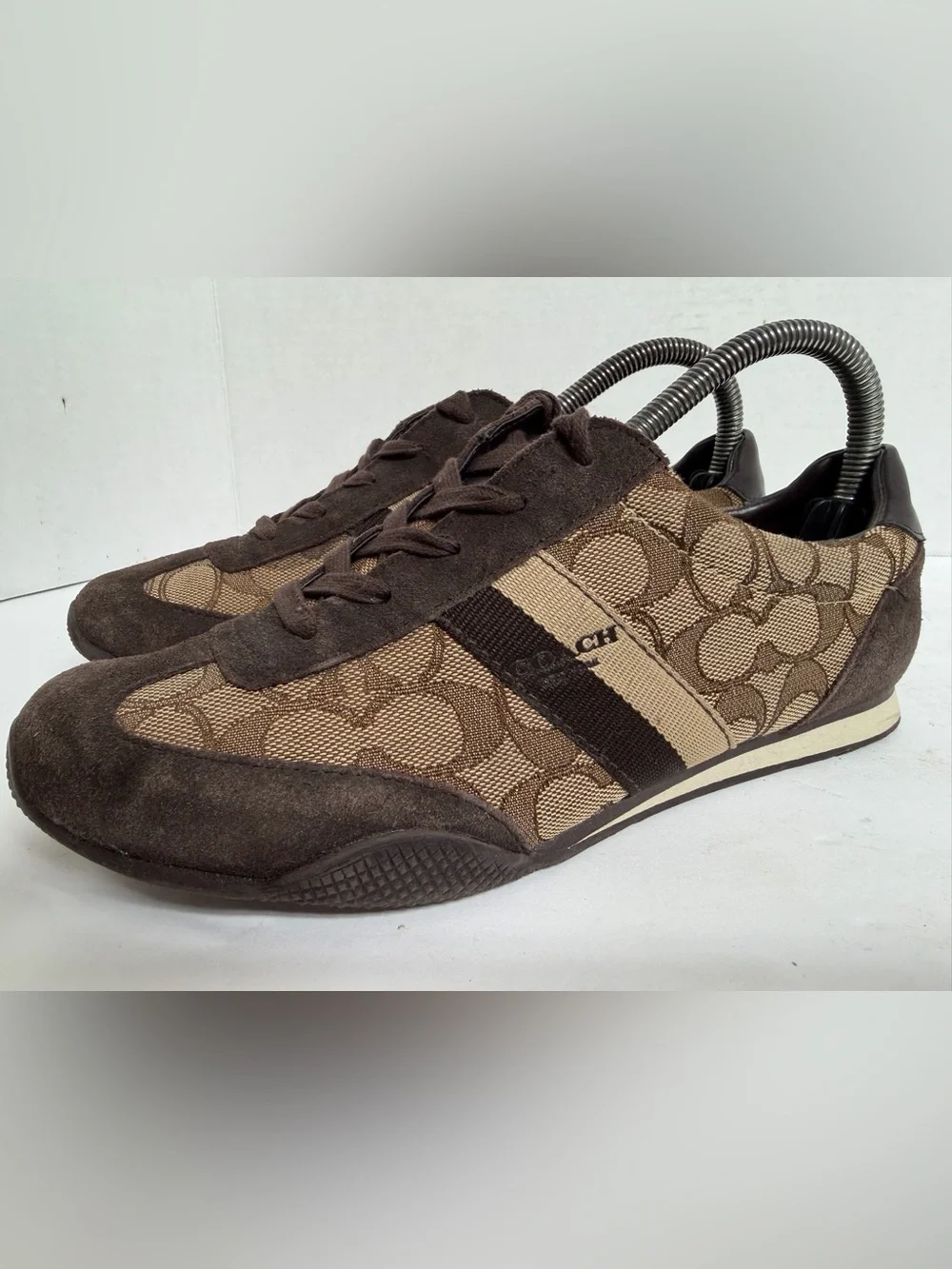 Coach Kelson A00775 Signature Brown Women's Sneakers Size 8.5B